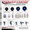 Service Caster 3 Inch Solid Polyurethane 38 Inch Threaded Stem Caster Set 2 Brakes SCC SCC-TS20S314-SPUS-381615-2-PLB-2 - alternate 2